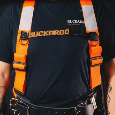 Buckaroo Tool Belt Suspenders - Orange